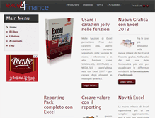 Tablet Screenshot of excel4finance.com